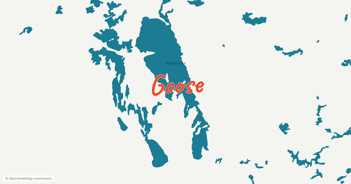 Map of Winnipeg renamed "Goose".