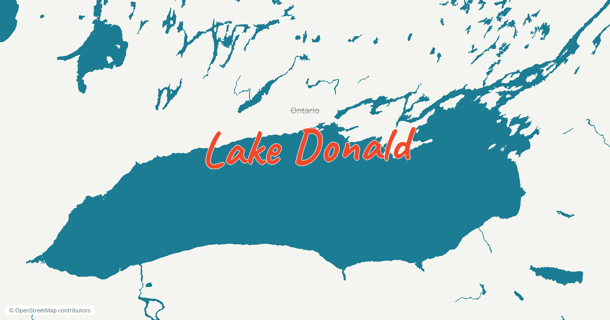 Map of Ontario renamed "Lake Donald".