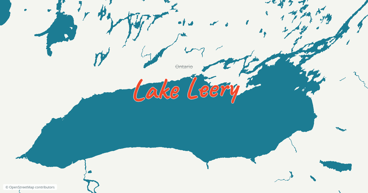 Map of Ontario renamed "Lake Leery".