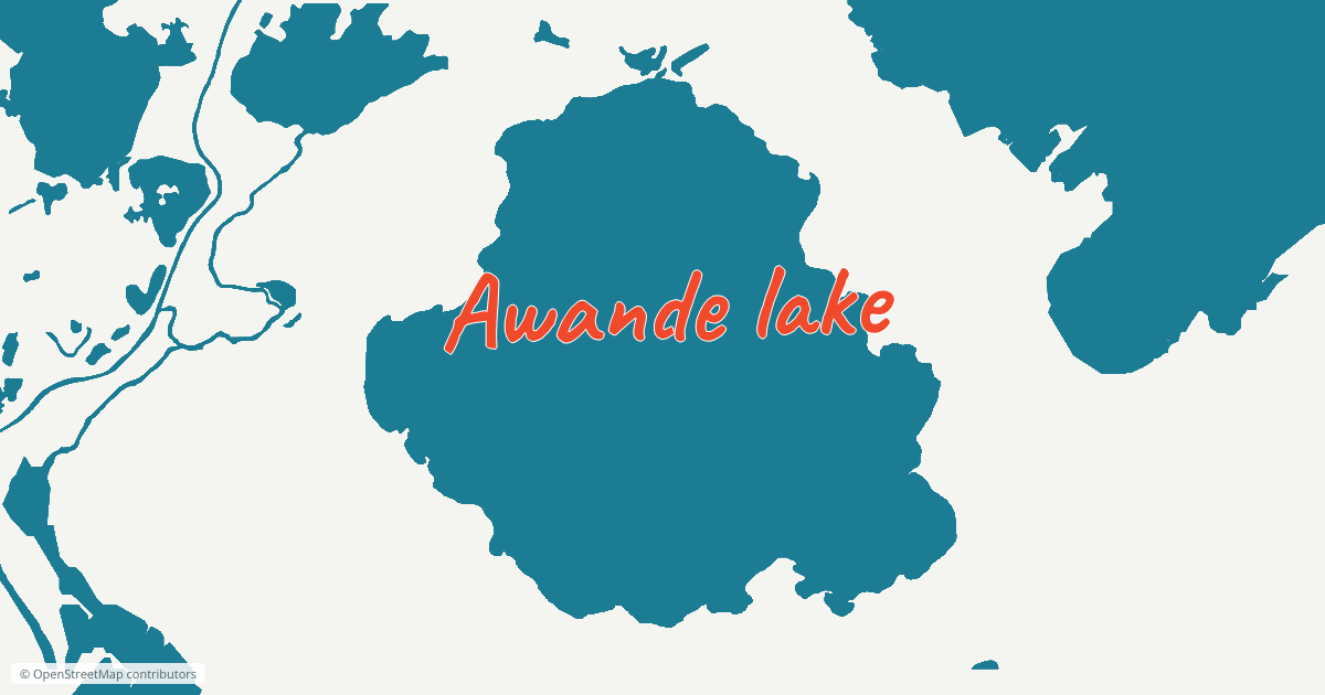 Map renamed "Awande lake".