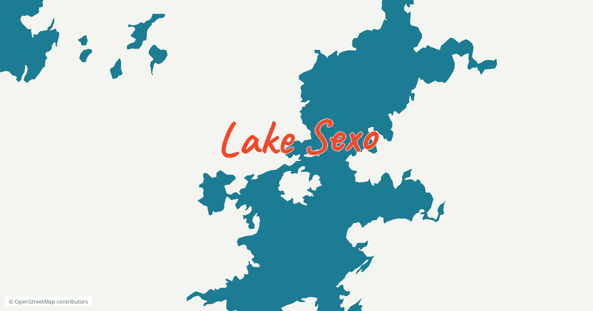 Map renamed "Lake Sexo".